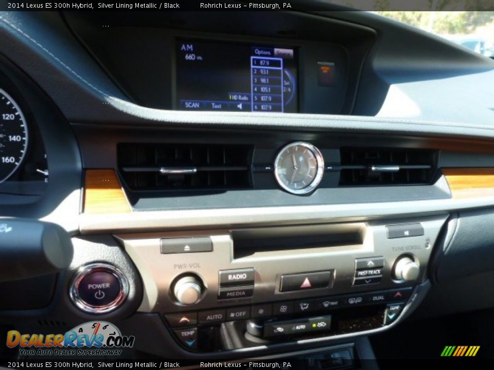 2014 Lexus ES 300h Hybrid Silver Lining Metallic / Black Photo #17