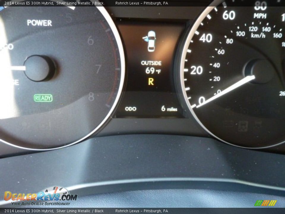 2014 Lexus ES 300h Hybrid Silver Lining Metallic / Black Photo #19