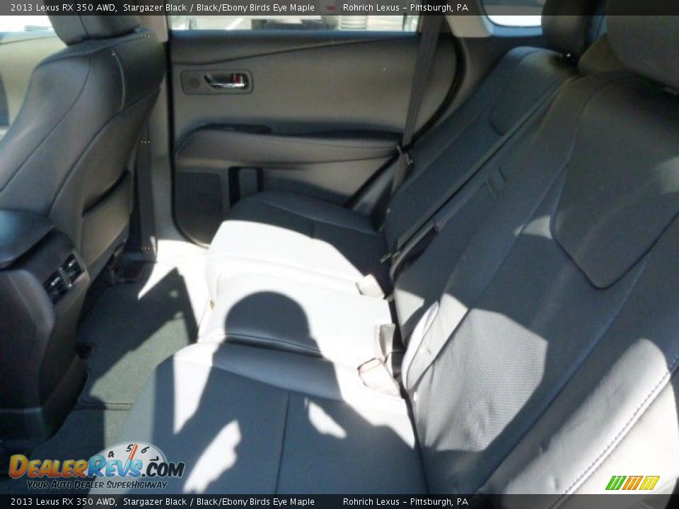 2013 Lexus RX 350 AWD Stargazer Black / Black/Ebony Birds Eye Maple Photo #11