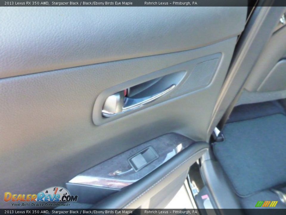 2013 Lexus RX 350 AWD Stargazer Black / Black/Ebony Birds Eye Maple Photo #13