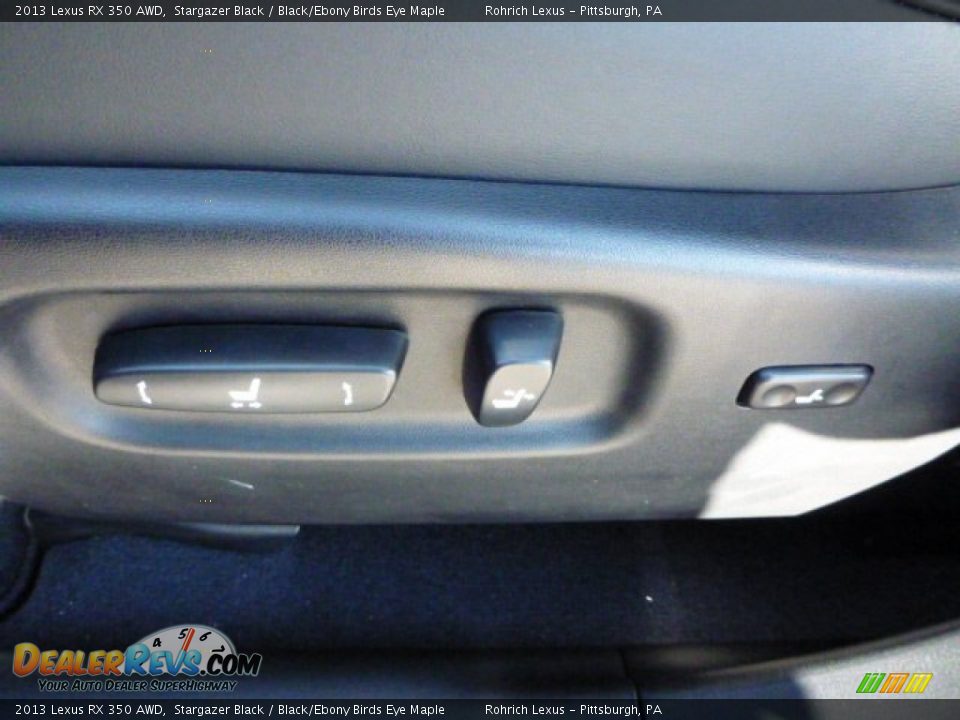 2013 Lexus RX 350 AWD Stargazer Black / Black/Ebony Birds Eye Maple Photo #16