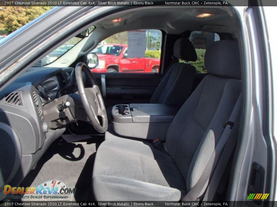 2007 Chevrolet Silverado 1500 LT Extended Cab 4x4 Silver Birch Metallic / Ebony Black Photo #10