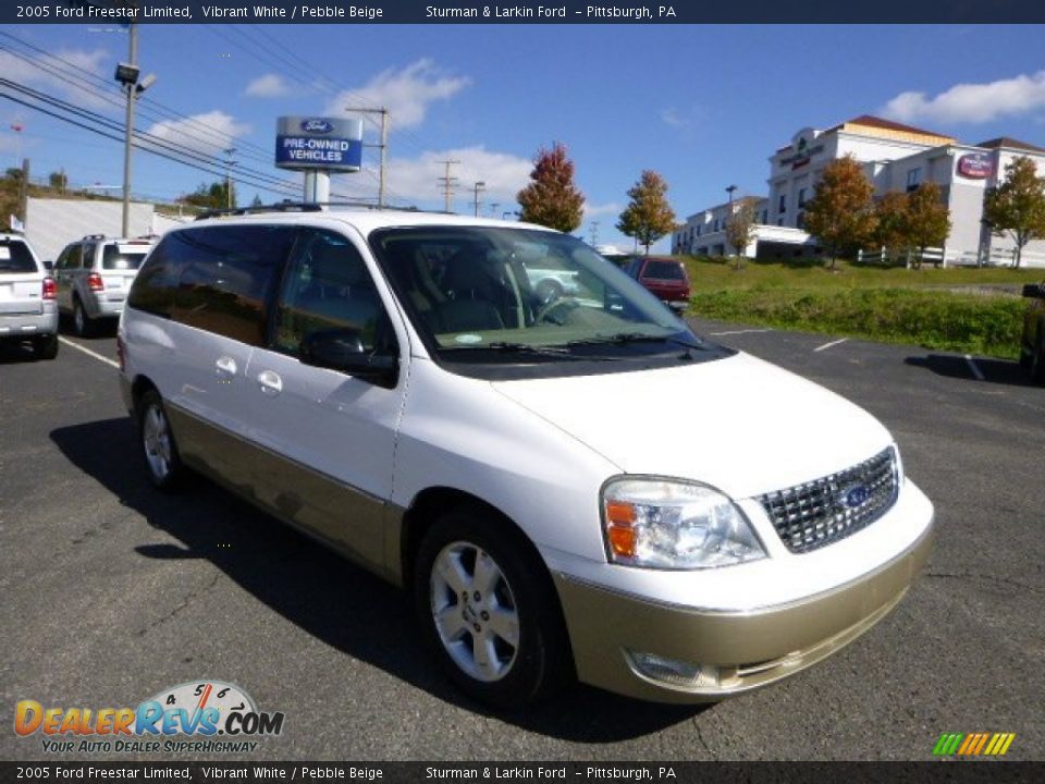 2005 Ford Freestar Limited Vibrant White / Pebble Beige Photo #1
