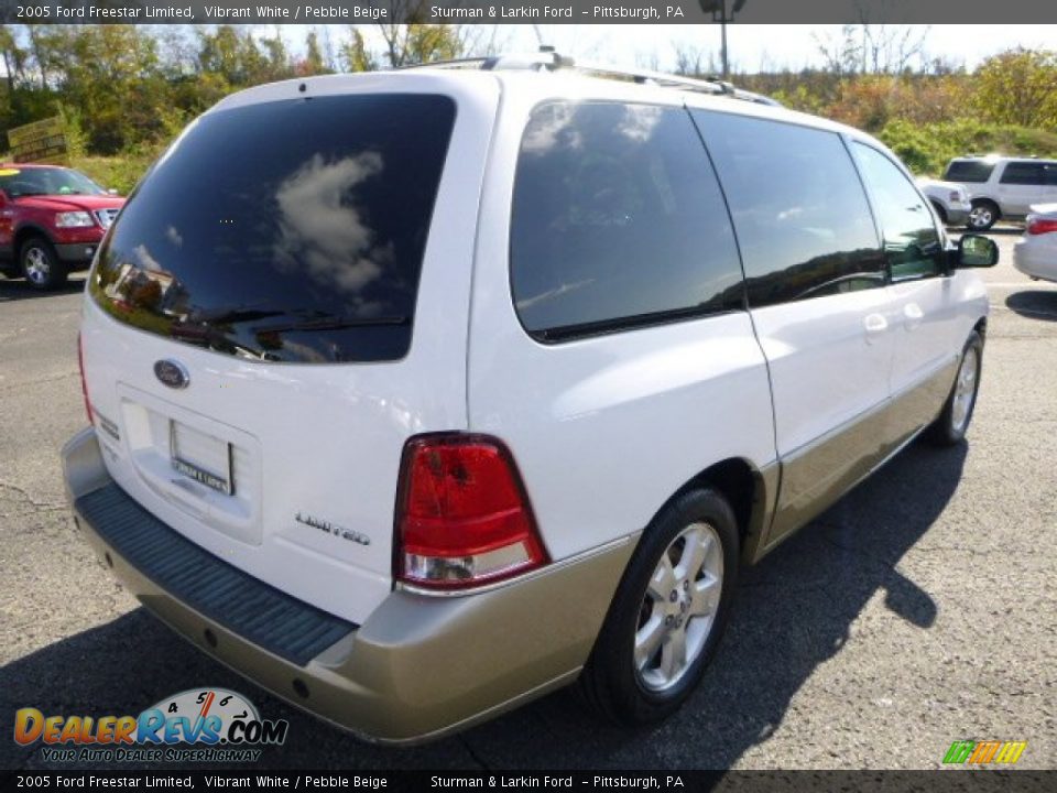 2005 Ford Freestar Limited Vibrant White / Pebble Beige Photo #2