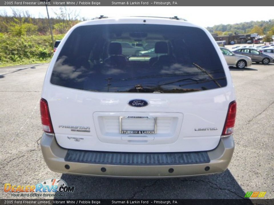 2005 Ford Freestar Limited Vibrant White / Pebble Beige Photo #3