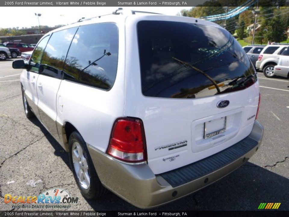 2005 Ford Freestar Limited Vibrant White / Pebble Beige Photo #4