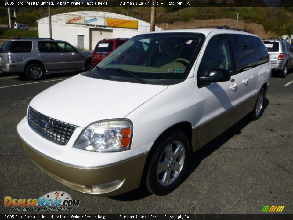2005 Ford Freestar Limited Vibrant White / Pebble Beige Photo #5