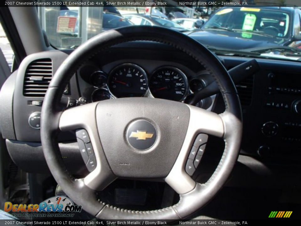 2007 Chevrolet Silverado 1500 LT Extended Cab 4x4 Silver Birch Metallic / Ebony Black Photo #18