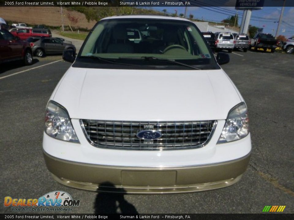 2005 Ford Freestar Limited Vibrant White / Pebble Beige Photo #6