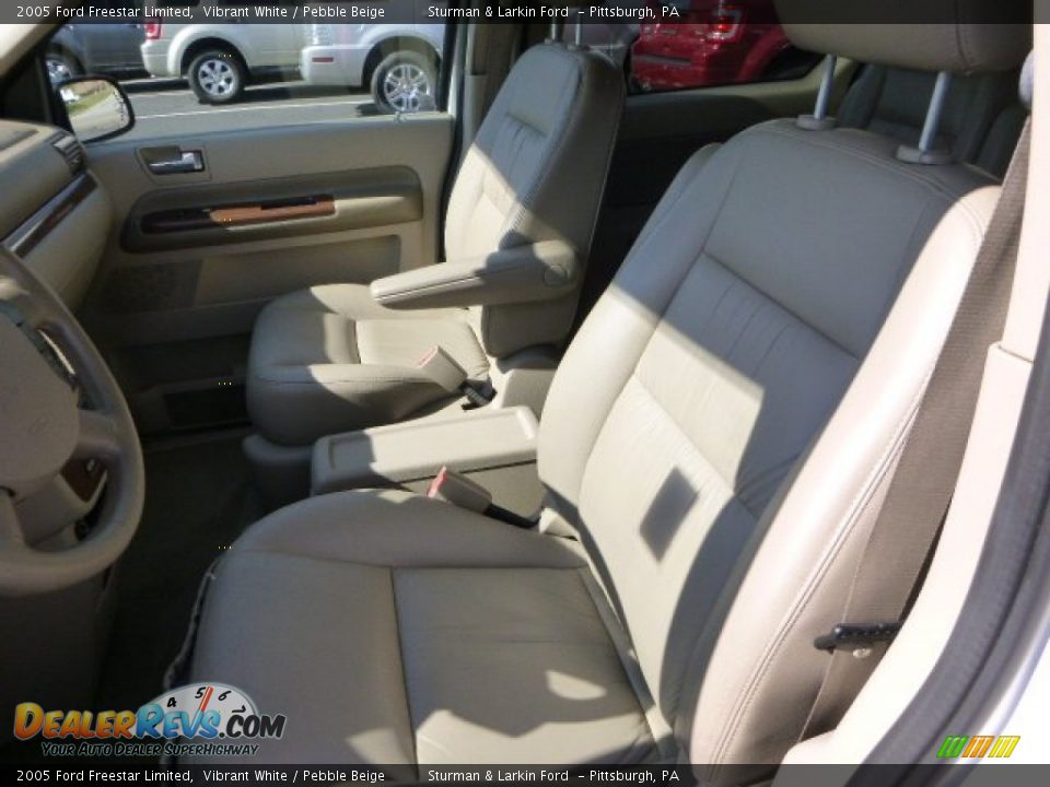 2005 Ford Freestar Limited Vibrant White / Pebble Beige Photo #8