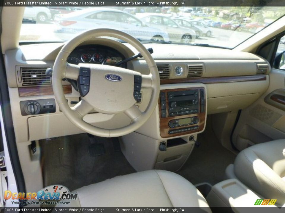 2005 Ford Freestar Limited Vibrant White / Pebble Beige Photo #11
