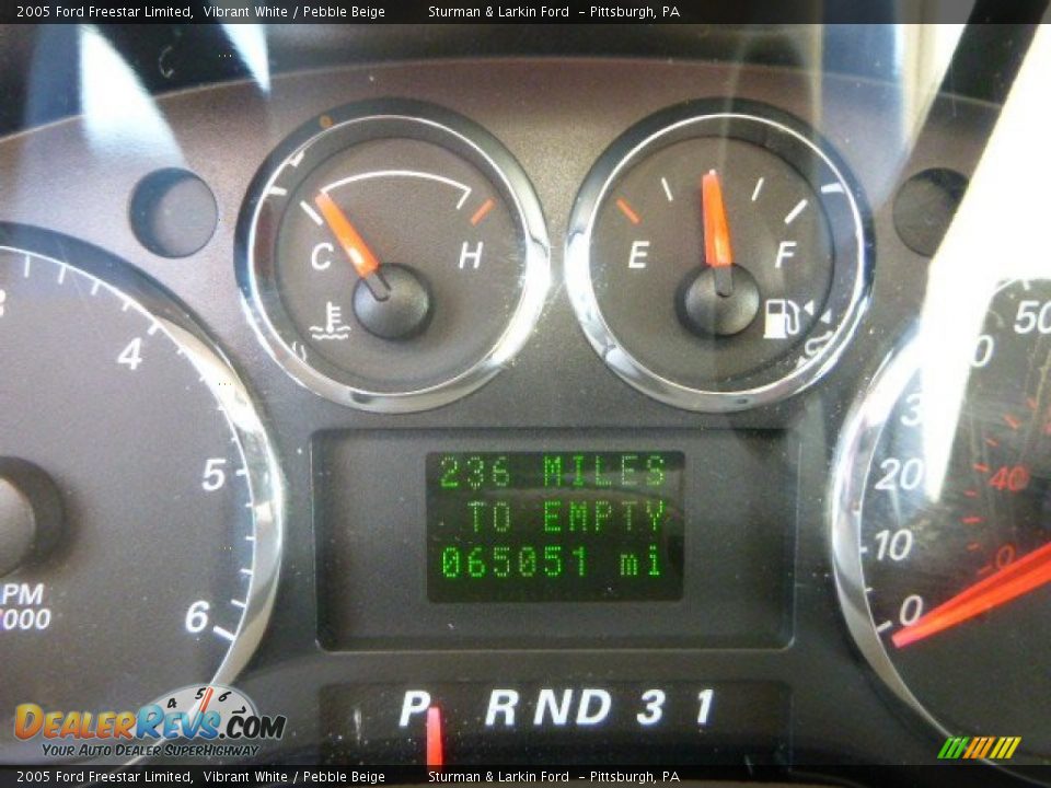 2005 Ford Freestar Limited Vibrant White / Pebble Beige Photo #14