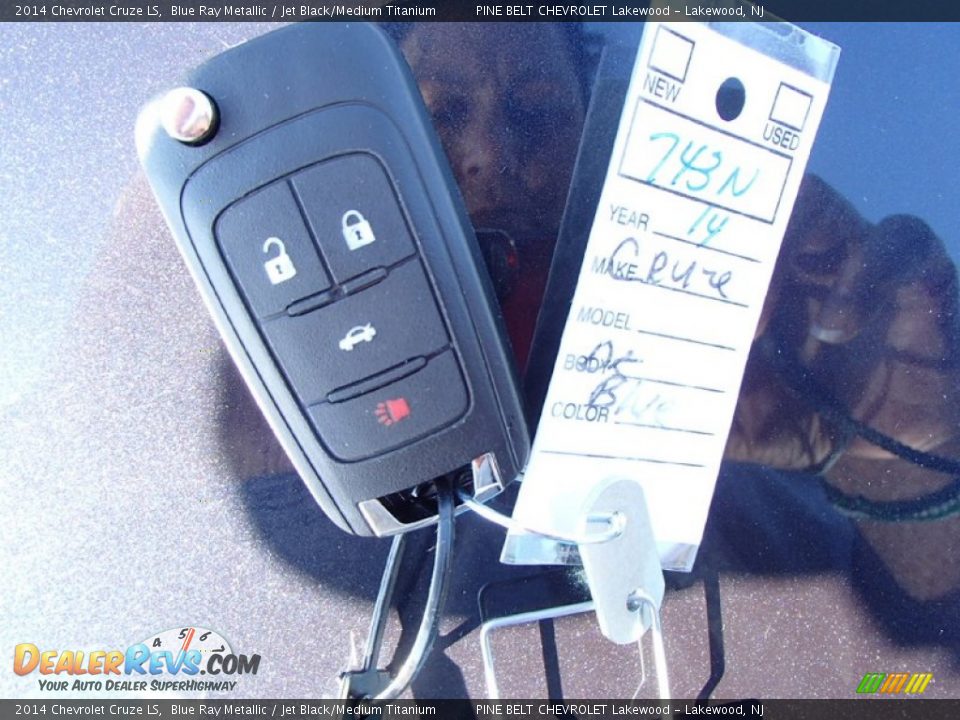 2014 Chevrolet Cruze LS Blue Ray Metallic / Jet Black/Medium Titanium Photo #9