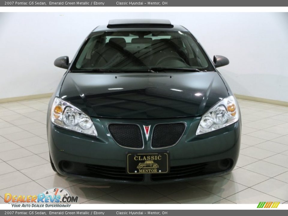 2007 Pontiac G6 Sedan Emerald Green Metallic / Ebony Photo #2
