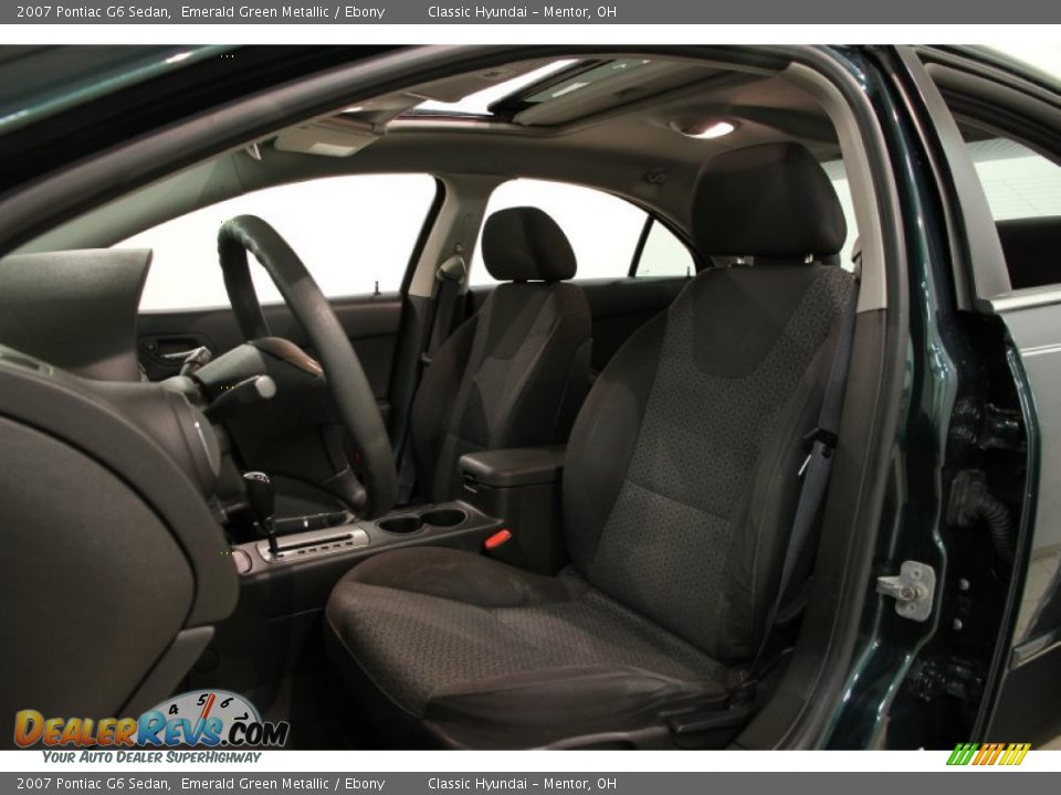 2007 Pontiac G6 Sedan Emerald Green Metallic / Ebony Photo #5