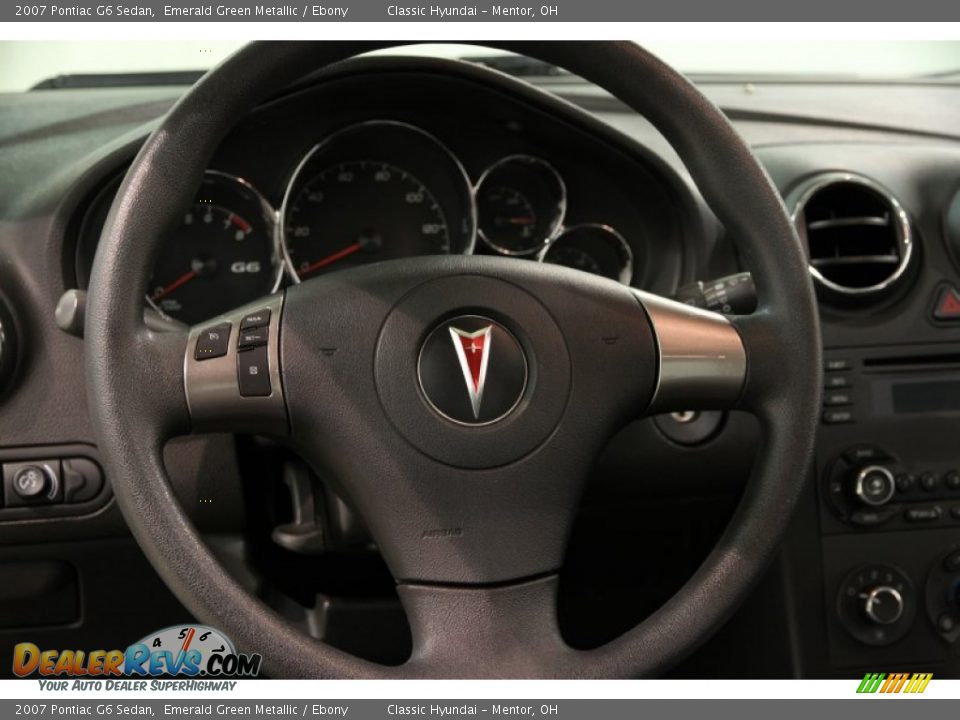 2007 Pontiac G6 Sedan Emerald Green Metallic / Ebony Photo #6