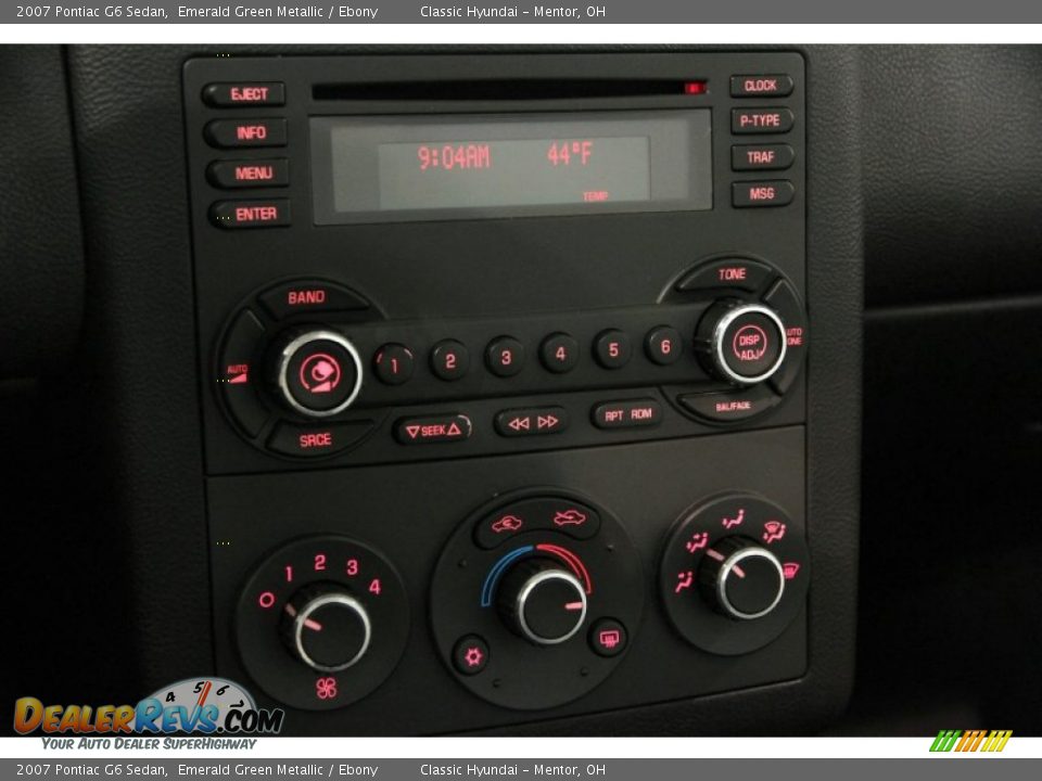 2007 Pontiac G6 Sedan Emerald Green Metallic / Ebony Photo #8