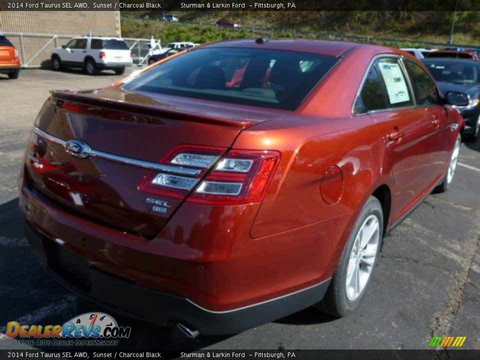 2014 Ford Taurus SEL AWD Sunset / Charcoal Black Photo #2