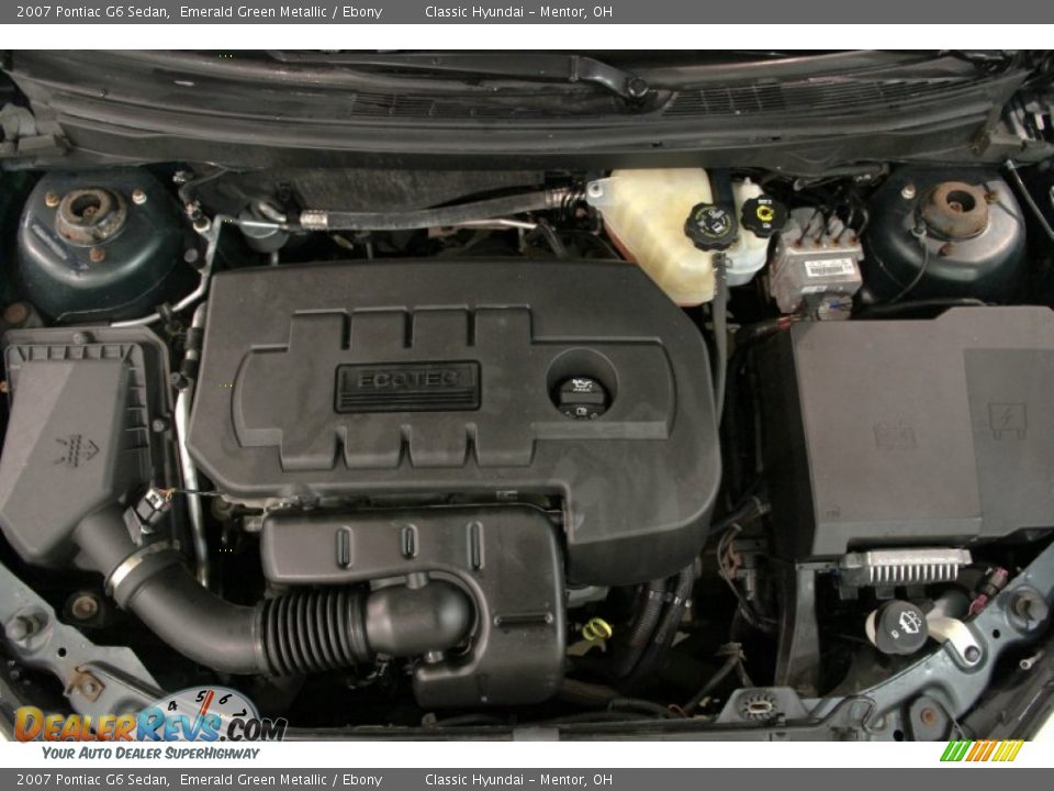 2007 Pontiac G6 Sedan Emerald Green Metallic / Ebony Photo #14