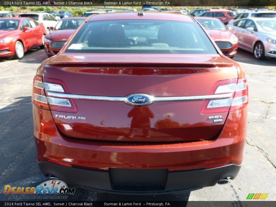 2014 Ford Taurus SEL AWD Sunset / Charcoal Black Photo #3