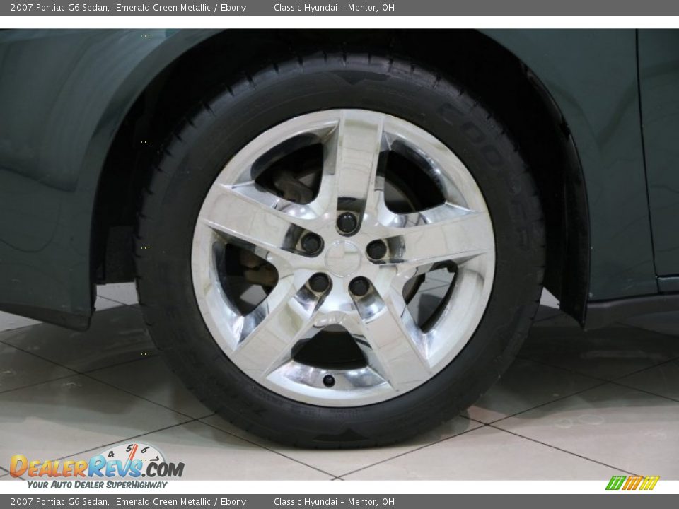 2007 Pontiac G6 Sedan Emerald Green Metallic / Ebony Photo #15