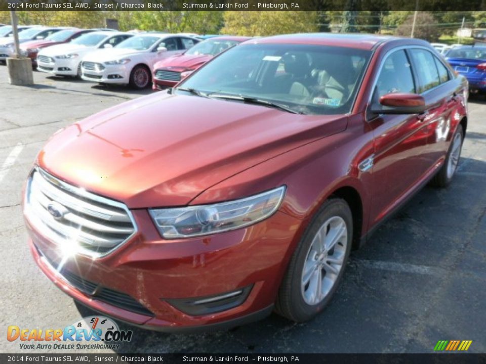 2014 Ford Taurus SEL AWD Sunset / Charcoal Black Photo #5