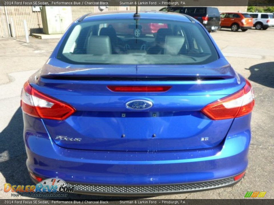 2014 Ford Focus SE Sedan Performance Blue / Charcoal Black Photo #3
