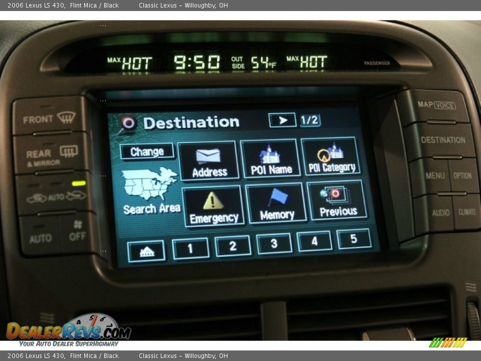 2006 Lexus LS 430 Flint Mica / Black Photo #15