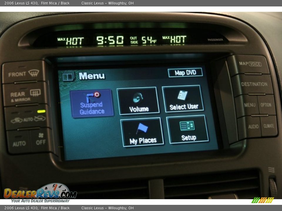 2006 Lexus LS 430 Flint Mica / Black Photo #17