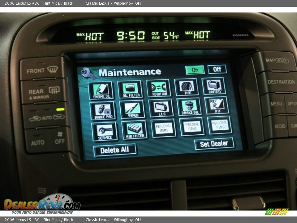 2006 Lexus LS 430 Flint Mica / Black Photo #20