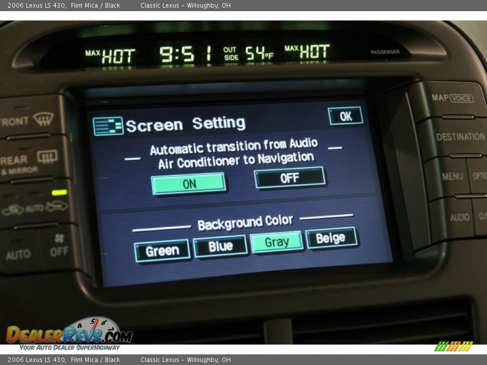 2006 Lexus LS 430 Flint Mica / Black Photo #25