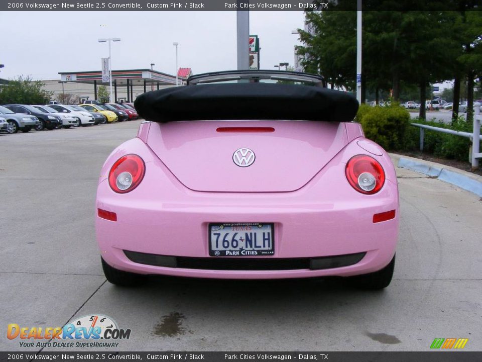 2006 Volkswagen New Beetle 2.5 Convertible Custom Pink / Black Photo #6