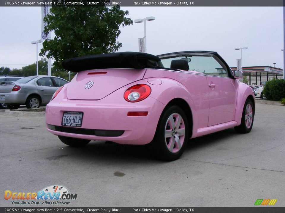 2006 Volkswagen New Beetle 2.5 Convertible Custom Pink / Black Photo #7