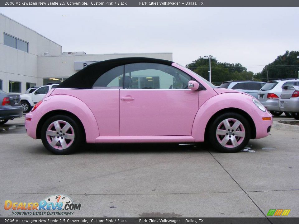 2006 Volkswagen New Beetle 2.5 Convertible Custom Pink / Black Photo #8