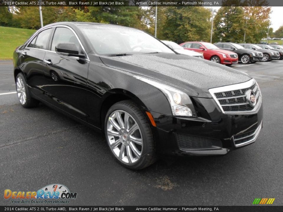 2014 Cadillac ATS 2.0L Turbo AWD Black Raven / Jet Black/Jet Black Photo #3