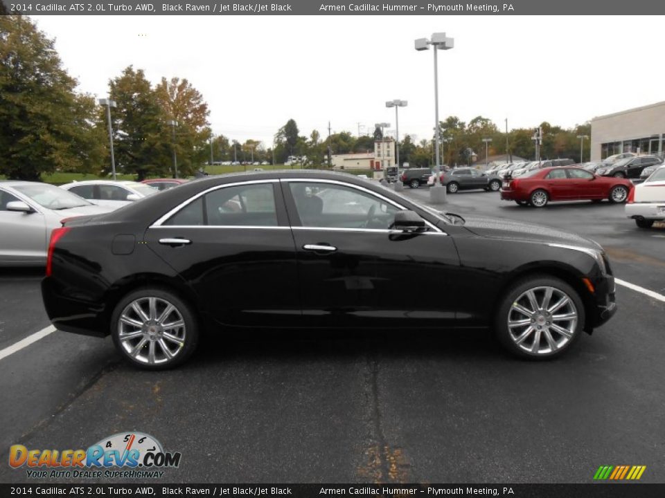 2014 Cadillac ATS 2.0L Turbo AWD Black Raven / Jet Black/Jet Black Photo #4