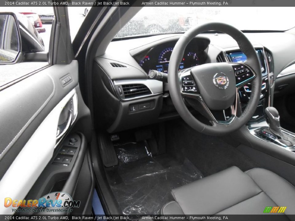 2014 Cadillac ATS 2.0L Turbo AWD Black Raven / Jet Black/Jet Black Photo #7
