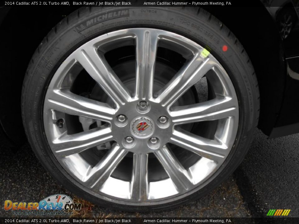 2014 Cadillac ATS 2.0L Turbo AWD Black Raven / Jet Black/Jet Black Photo #11