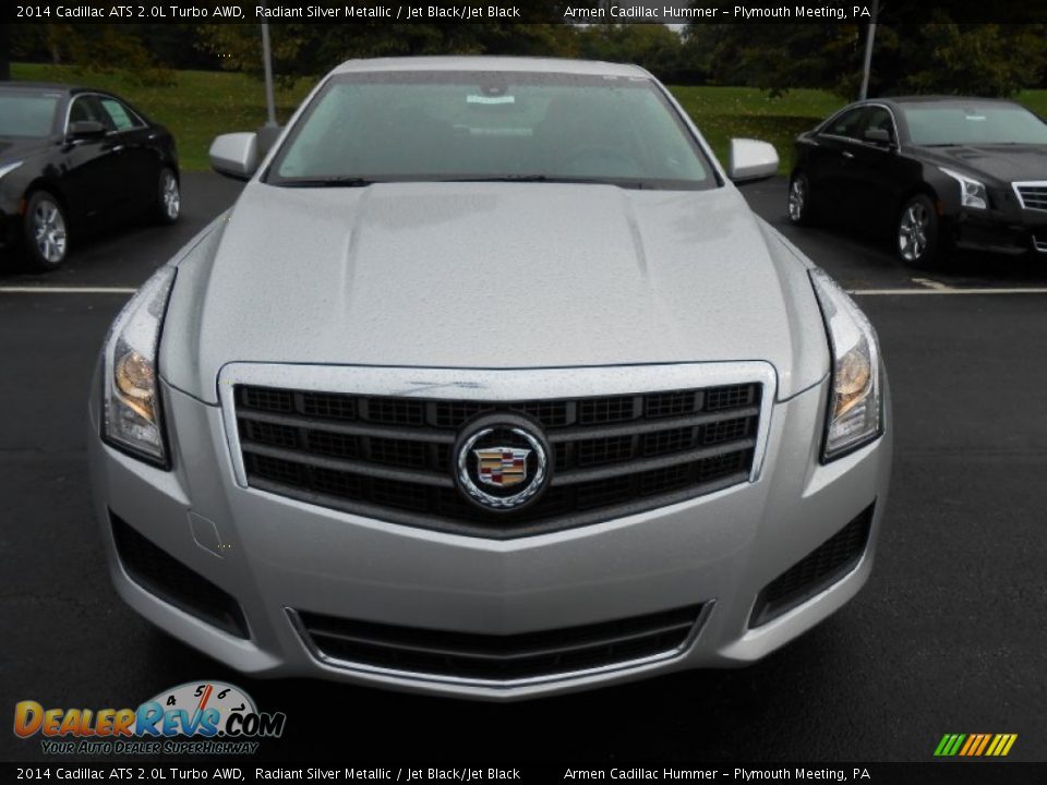2014 Cadillac ATS 2.0L Turbo AWD Radiant Silver Metallic / Jet Black/Jet Black Photo #2
