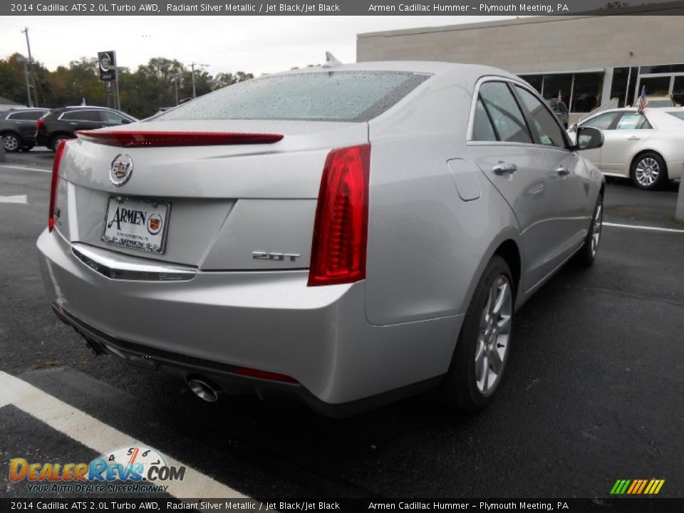 2014 Cadillac ATS 2.0L Turbo AWD Radiant Silver Metallic / Jet Black/Jet Black Photo #5