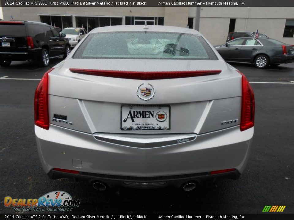 2014 Cadillac ATS 2.0L Turbo AWD Radiant Silver Metallic / Jet Black/Jet Black Photo #6