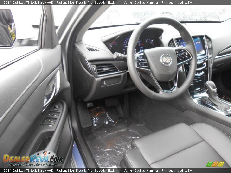 2014 Cadillac ATS 2.0L Turbo AWD Radiant Silver Metallic / Jet Black/Jet Black Photo #7