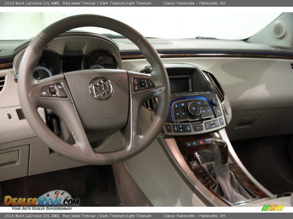 2010 Buick LaCrosse CXL AWD Red Jewel Tintcoat / Dark Titanium/Light Titanium Photo #6