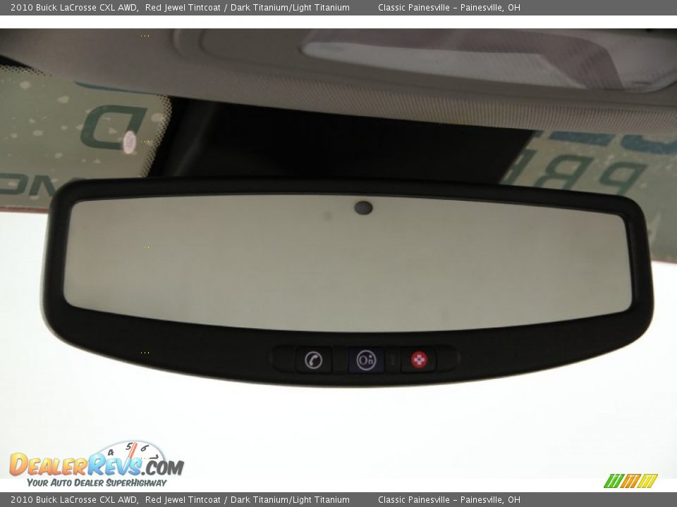 2010 Buick LaCrosse CXL AWD Red Jewel Tintcoat / Dark Titanium/Light Titanium Photo #9