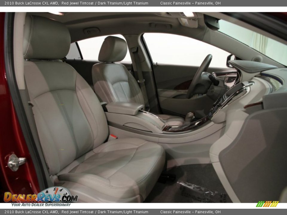 2010 Buick LaCrosse CXL AWD Red Jewel Tintcoat / Dark Titanium/Light Titanium Photo #12