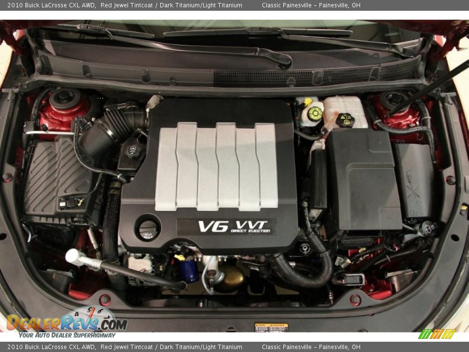 2010 Buick LaCrosse CXL AWD Red Jewel Tintcoat / Dark Titanium/Light Titanium Photo #16