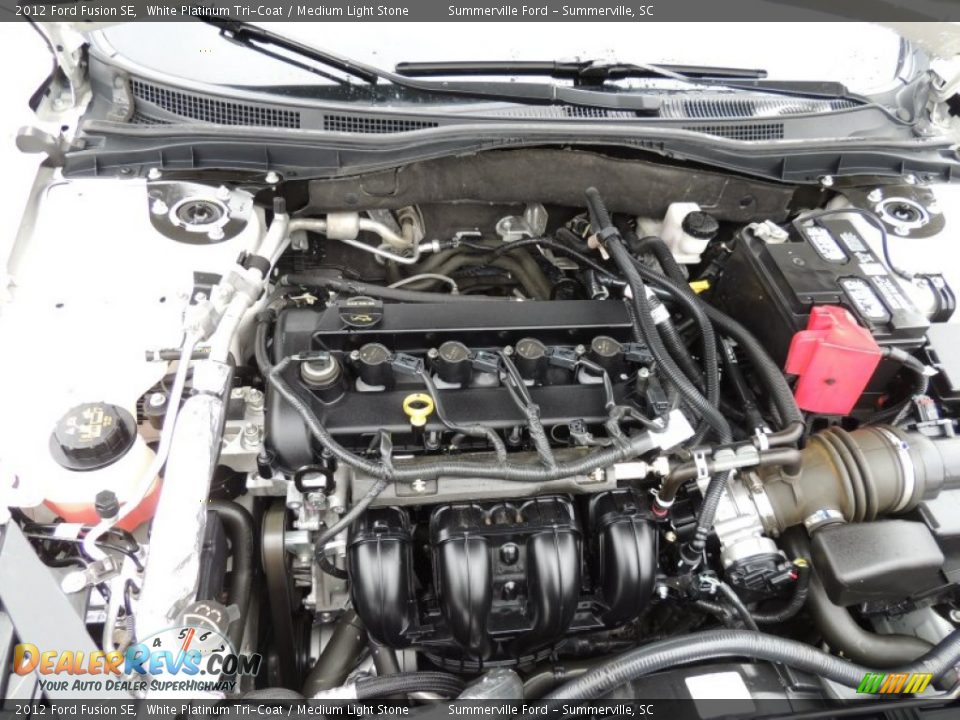 2012 Ford Fusion SE White Platinum Tri-Coat / Medium Light Stone Photo #19