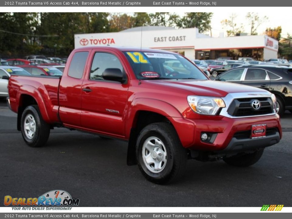 2012 Toyota Tacoma V6 Access Cab 4x4 Barcelona Red Metallic / Graphite Photo #1