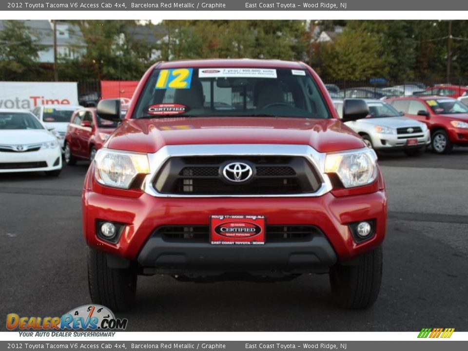 2012 Toyota Tacoma V6 Access Cab 4x4 Barcelona Red Metallic / Graphite Photo #2
