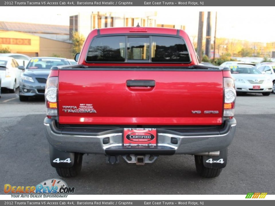 2012 Toyota Tacoma V6 Access Cab 4x4 Barcelona Red Metallic / Graphite Photo #5